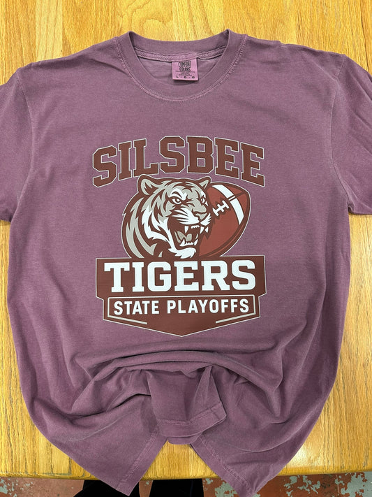 Silsbee Tigers Football Playoff shirt on Comfort Colors