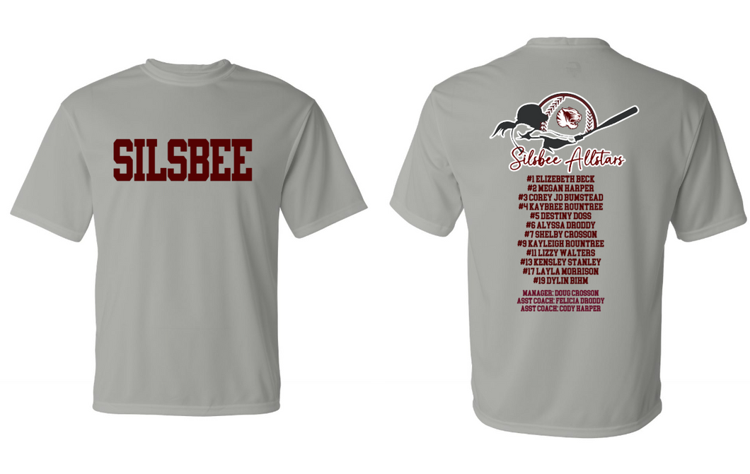 2024 Silsbee Little Leauge softball Lady Tigers parent shirts DRI -FIT