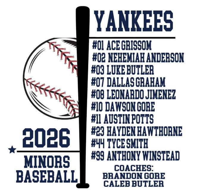 Yankees Minors Baseball Roster