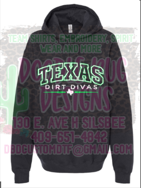 Texas Dirt Divas Softball Unisex Gildan Softstyle Spirit Hoodie