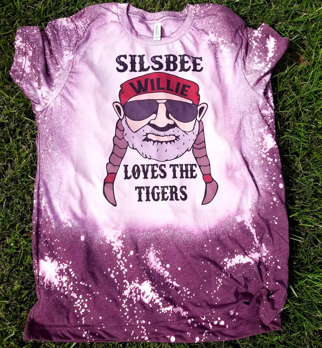 Silsbee Willie loves the tigers distressed spirit tee **Soft Shirt**